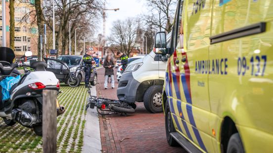 Botsing bestelbus en fatbike in Amersfoort. Botsing bestelbus en fatbike in Amersfoort.