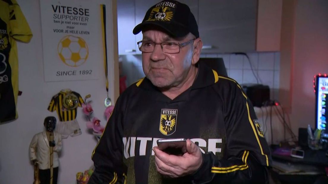 Vitesse-supporter Tonny Kasteel.