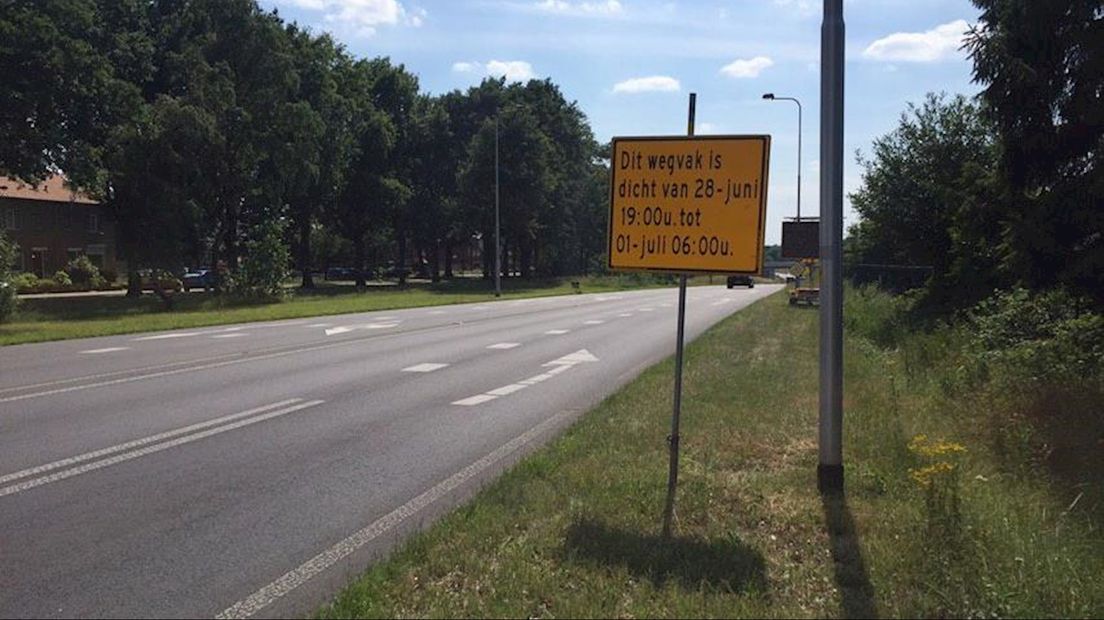 De rondweg bij Oldenzaal gaat drie weekenden dicht