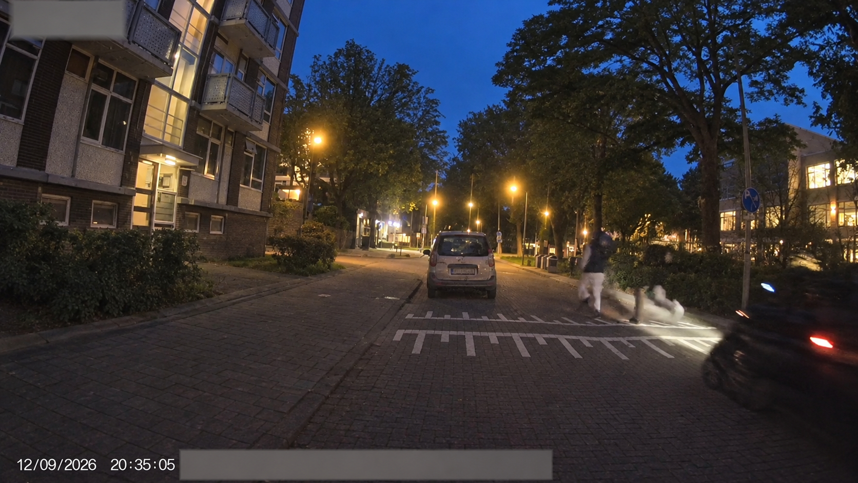 Op geverifieerde beelden is te zien dat Goeloe wegrent met twee agenten achter hem aan.
