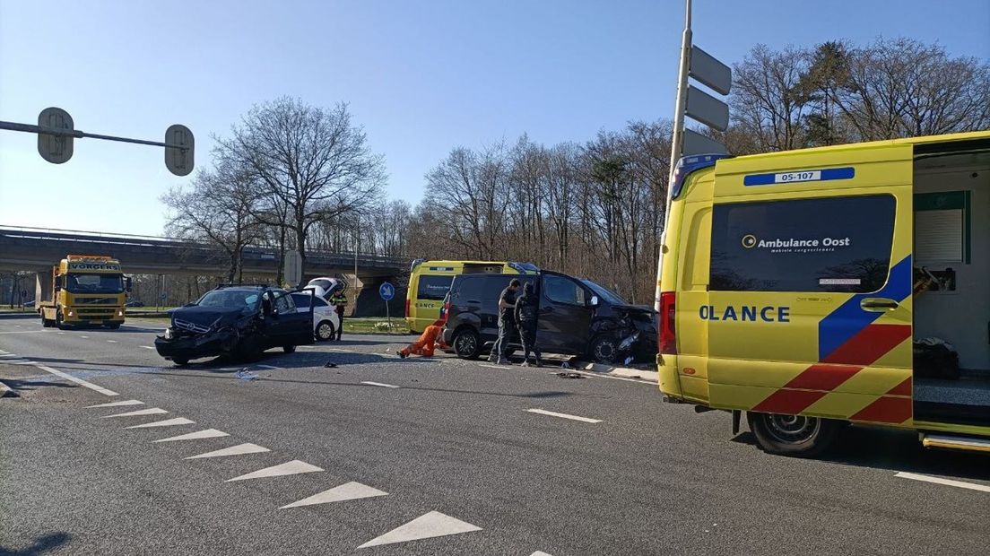 Gewonde bij ongeval op Deldenerstraat