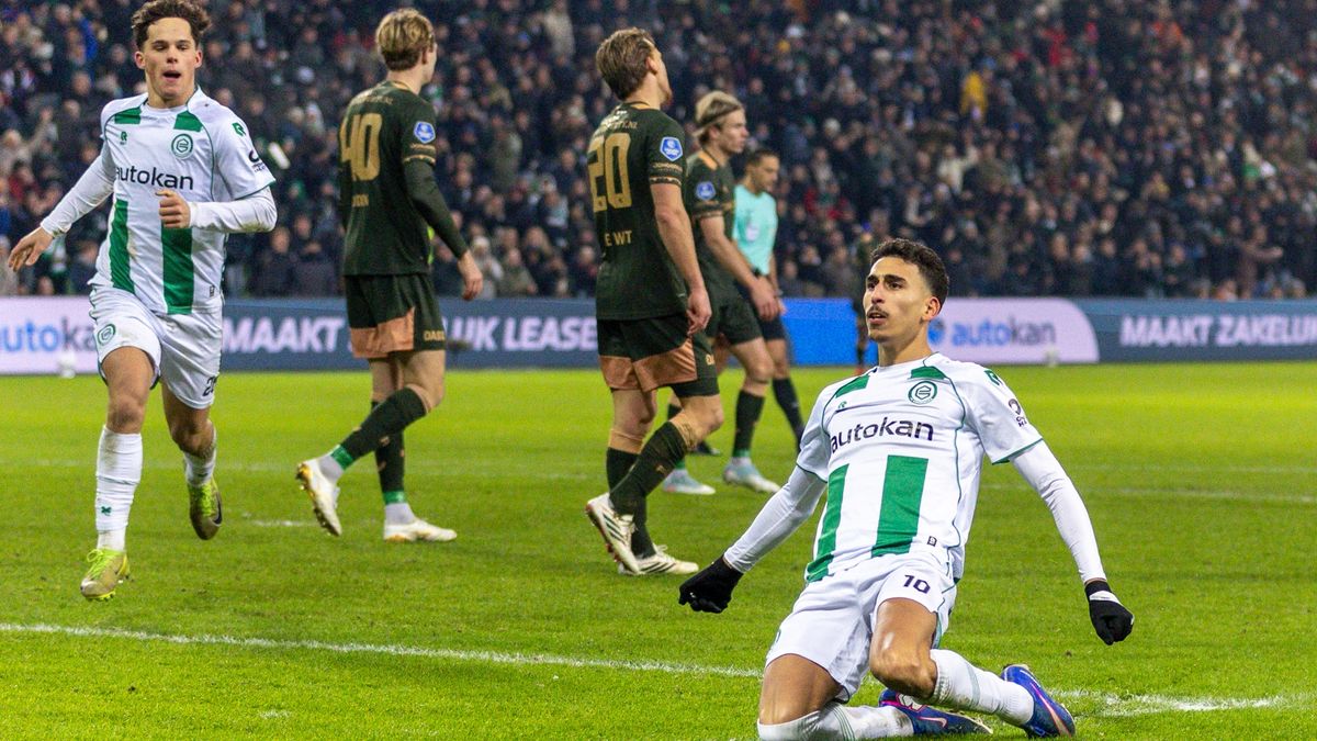 Taha zet FC Groningen tegen de verhoudingen in op voorsprong (1-0)