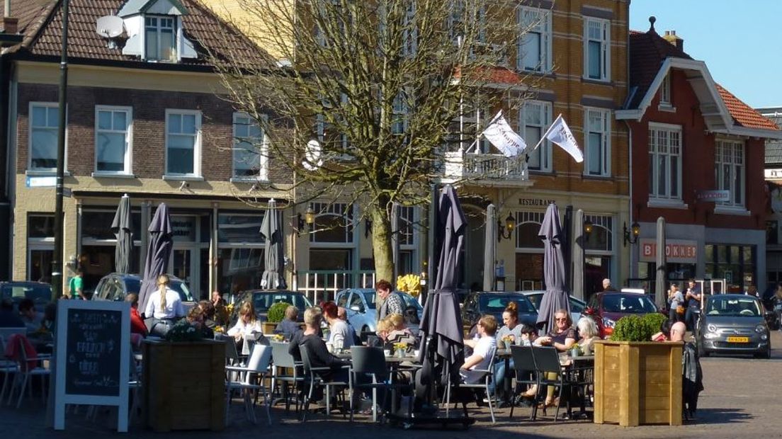 Maandag was het al prima terrassenweer in Winterswijk.