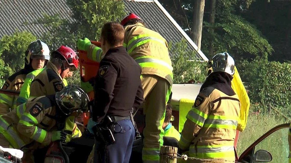 Ongeluk op Eikelhofweg in Olst