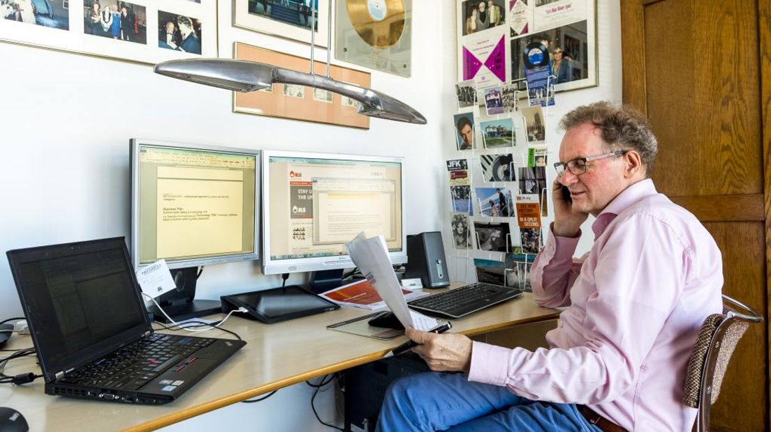Veel mensen werken tijdens de hittegolf 'gewoon' thuis.