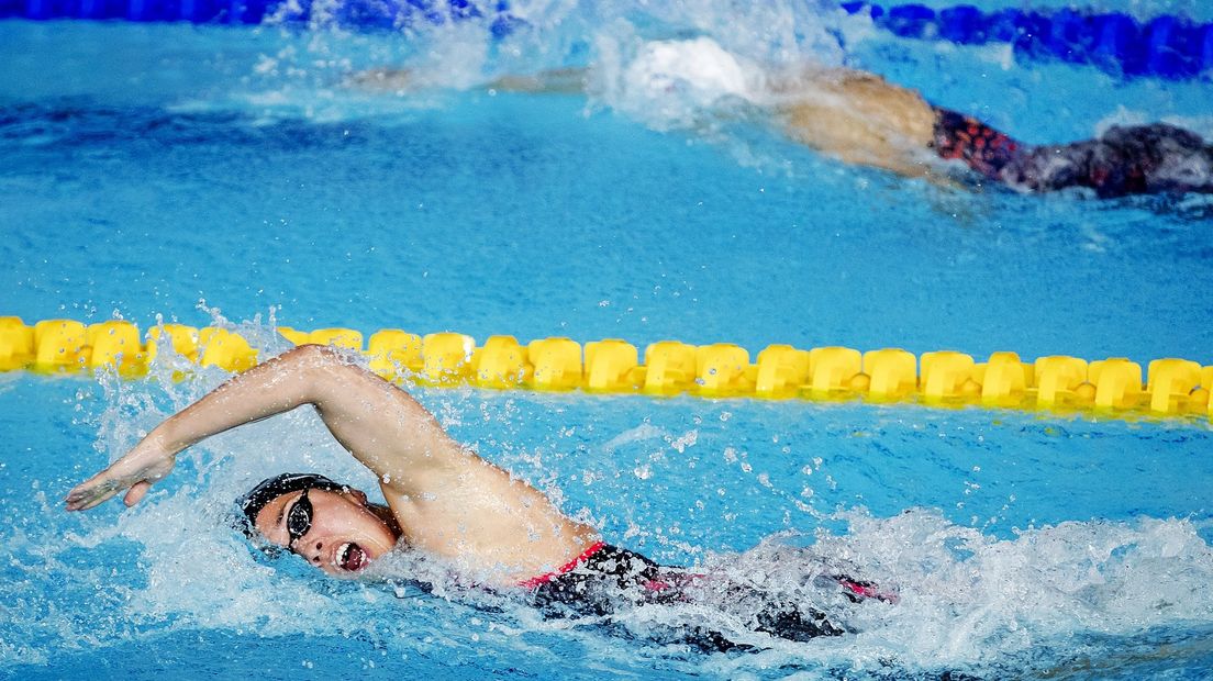 Ranomi Kromowidjojo moest de Europese titel op de 50 meter vrije slag aan zich voorbij laten gaan.