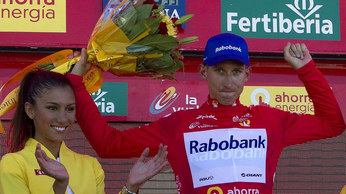 Mollema droeg één dag de leiderstrui in de Vuelta van 2011