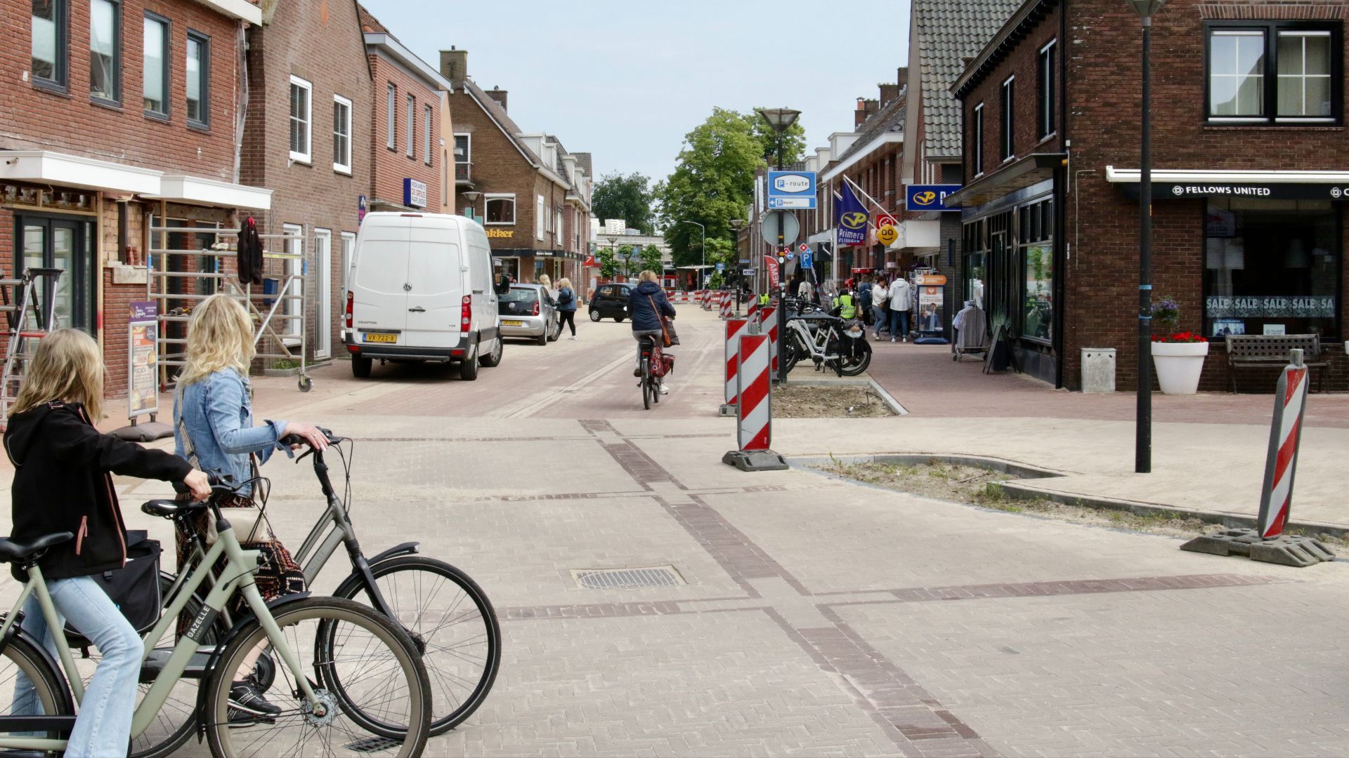 Het centrum van Dinxperlo is sinds vorig jaar volledig op de schop gegaan.