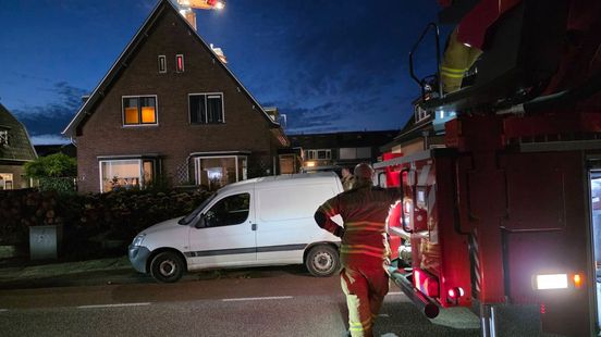 Schoorsteenbrand in woning