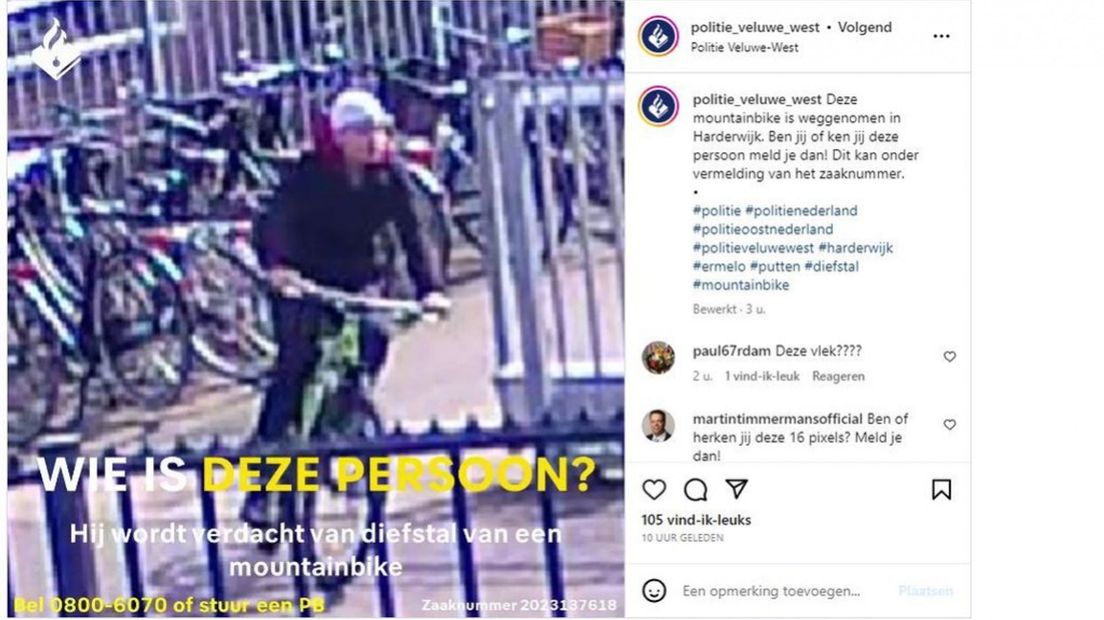 De gedeelde foto.