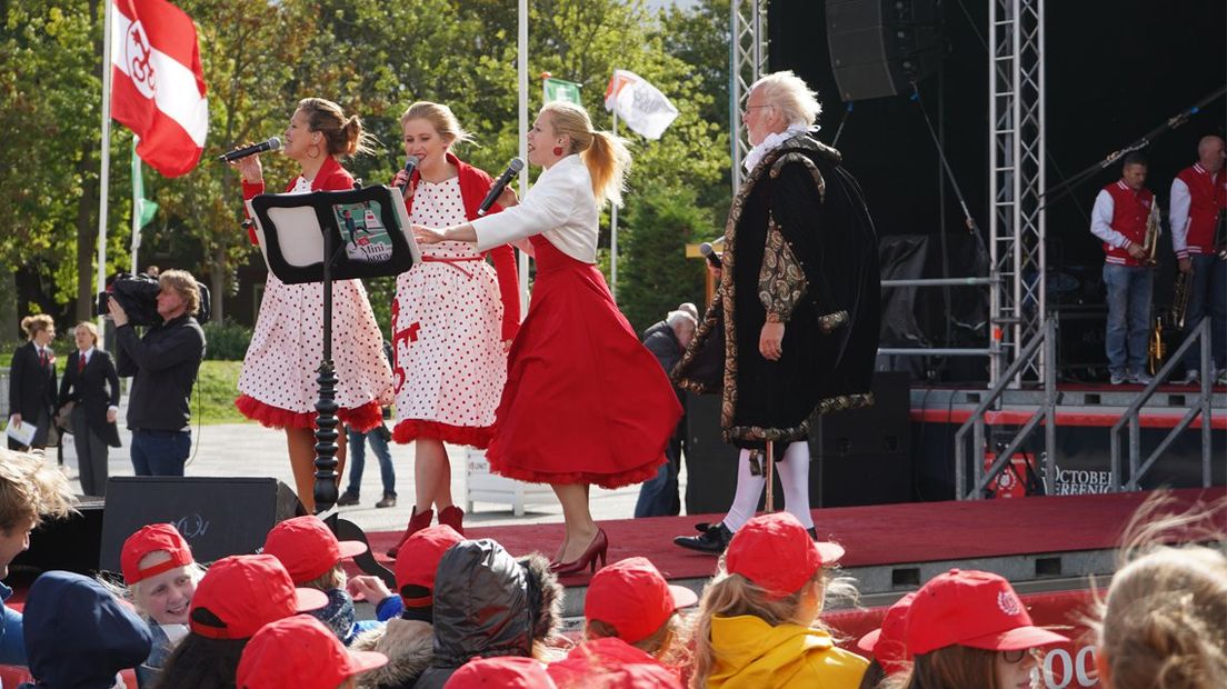 Minikoraal tijdens Leidens Ontzet 2018