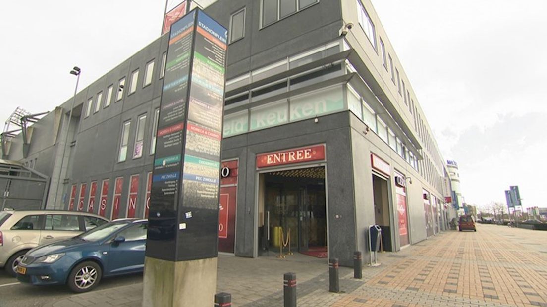 Het casino bij het PEC-stadion in Zwolle