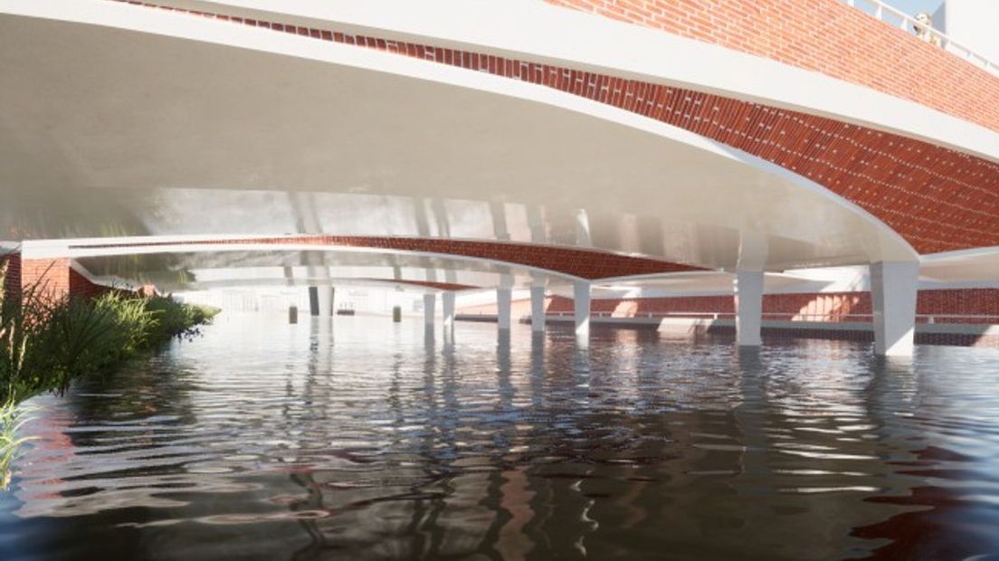 Zo vaar je dadelijk onder de Kanonstraatbrug door.