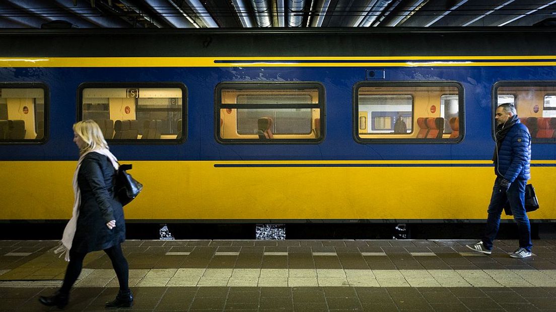 Trein op Utrecht Centraal.