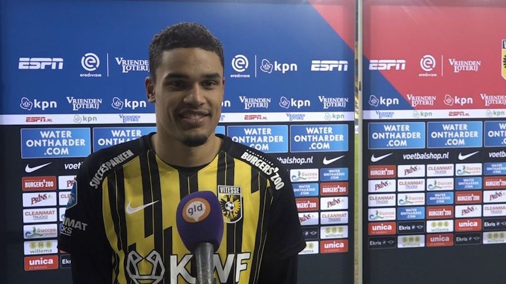 Vitesse-aanvoerder Danilho Doekhi. Foto: Omroep Gelderland Vitesse-aanvoerder Danilho Doekhi. Foto: Omroep Gelderland