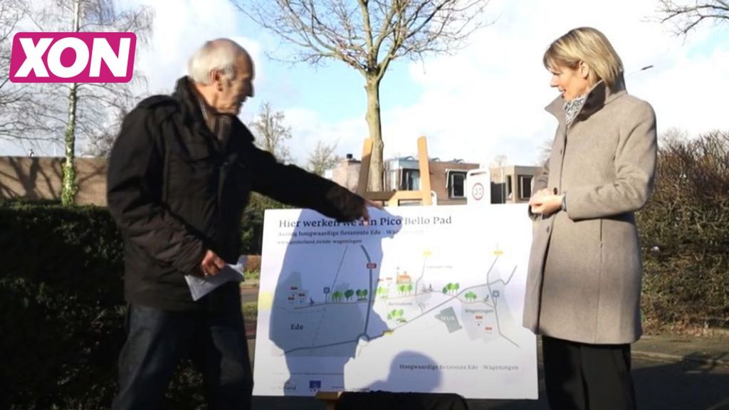 Naam snelfietsroute Ede Wageningen onthuld . Foto: XON