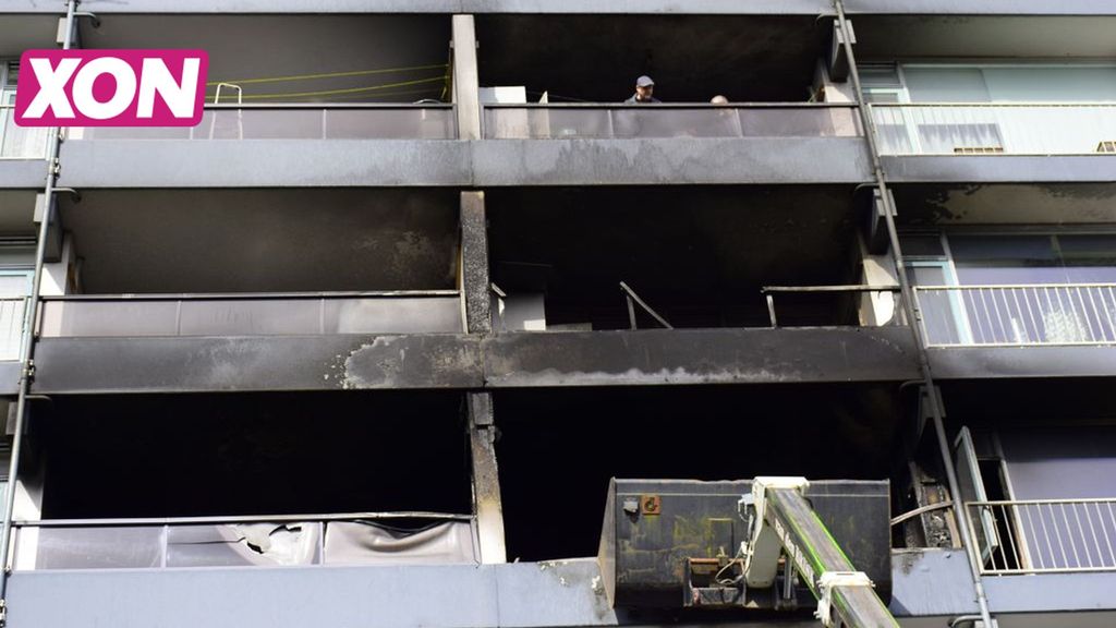 Drie appartementen onbewoonbaar na verwoestende brand in Ede. Foto: AS Media