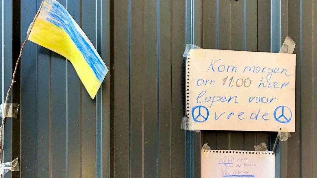 De vredesmars start zondag om 11.00 uur bij het Arnhemse gemeentehuis. Foto: Tanya Holovlyova / Facebook De vredesmars start zondag om 11.00 uur bij het Arnhemse gemeentehuis. Foto: Tanya Holovlyova / Facebook