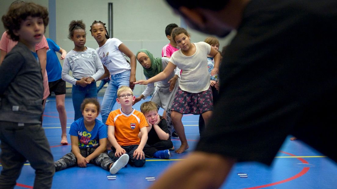 Sportende kinderen