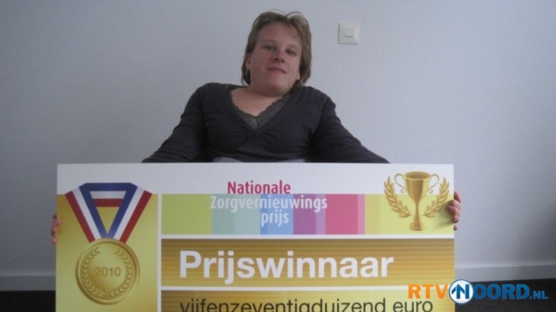 Maaike Kersten won een vette cheque