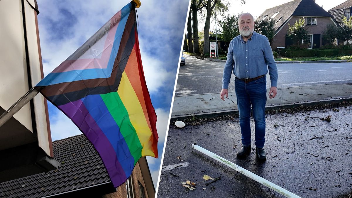 De maat is vol: Jan (84) is het zat dat zijn regenboogvlag wordt gestolen