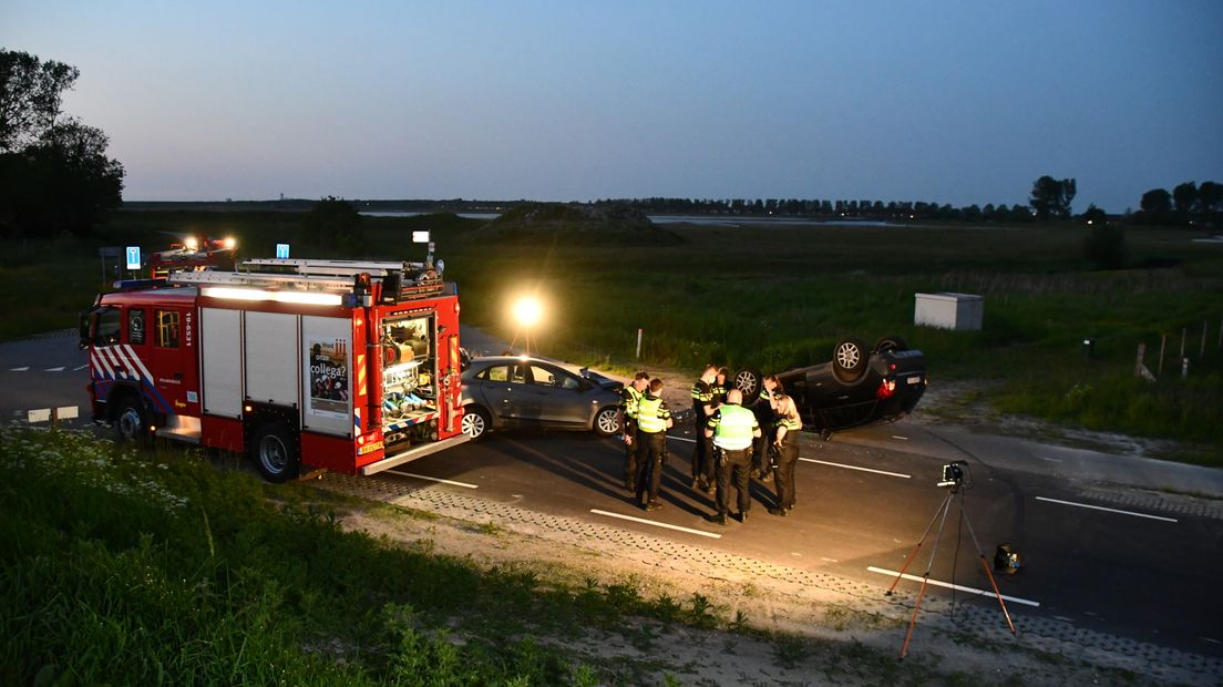 auto ongeluk Breskens.