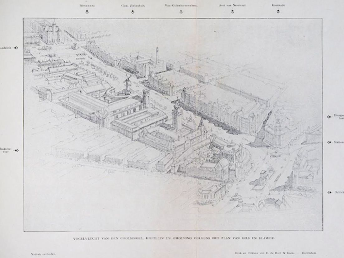 plan Van Gils & Klawer 1916 Afbeelding: Bibliotheek Museum Rotterdam