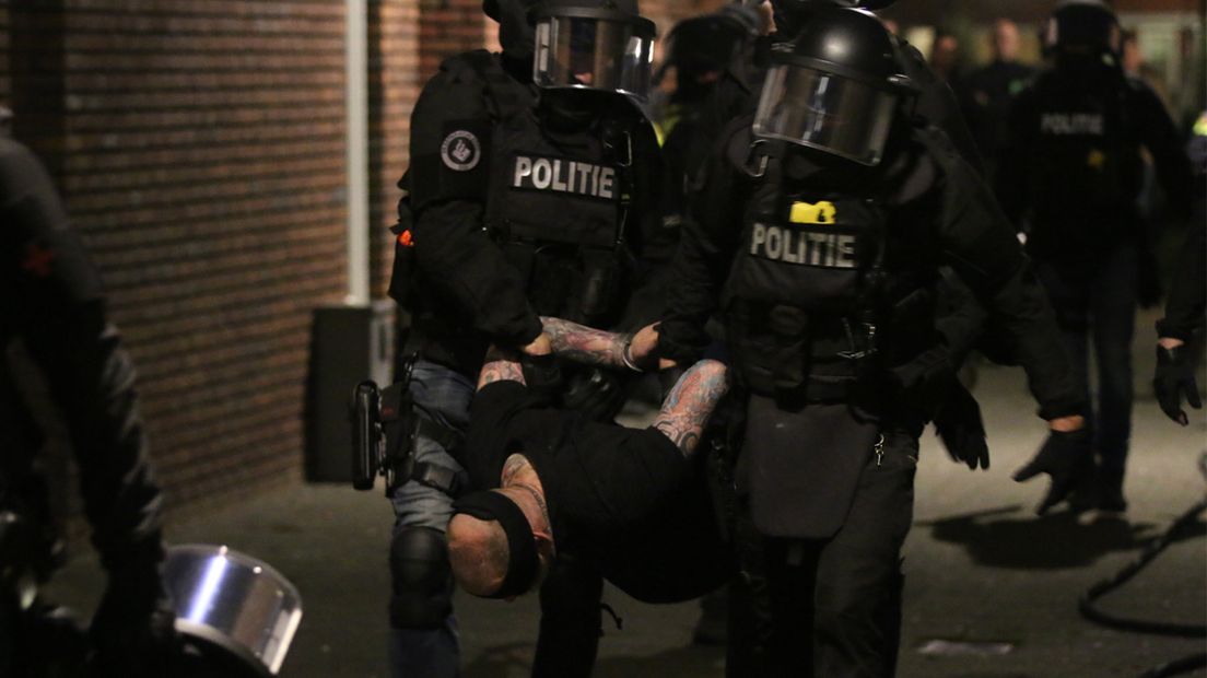 De aanhouding van de verdachte op 13 januari (Archief