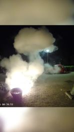 Beeld aanslag in Klazienaveen