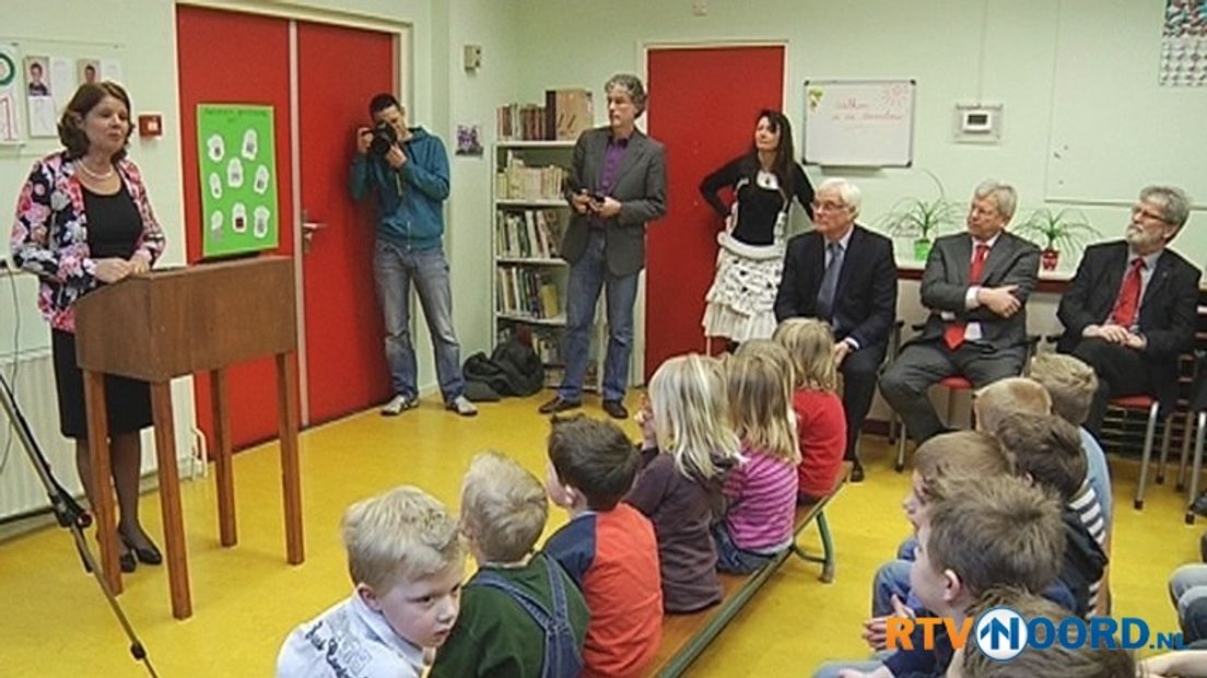 Van Bijsterveldt vorig jaar in basisschool De Butte in Borgercompagnie