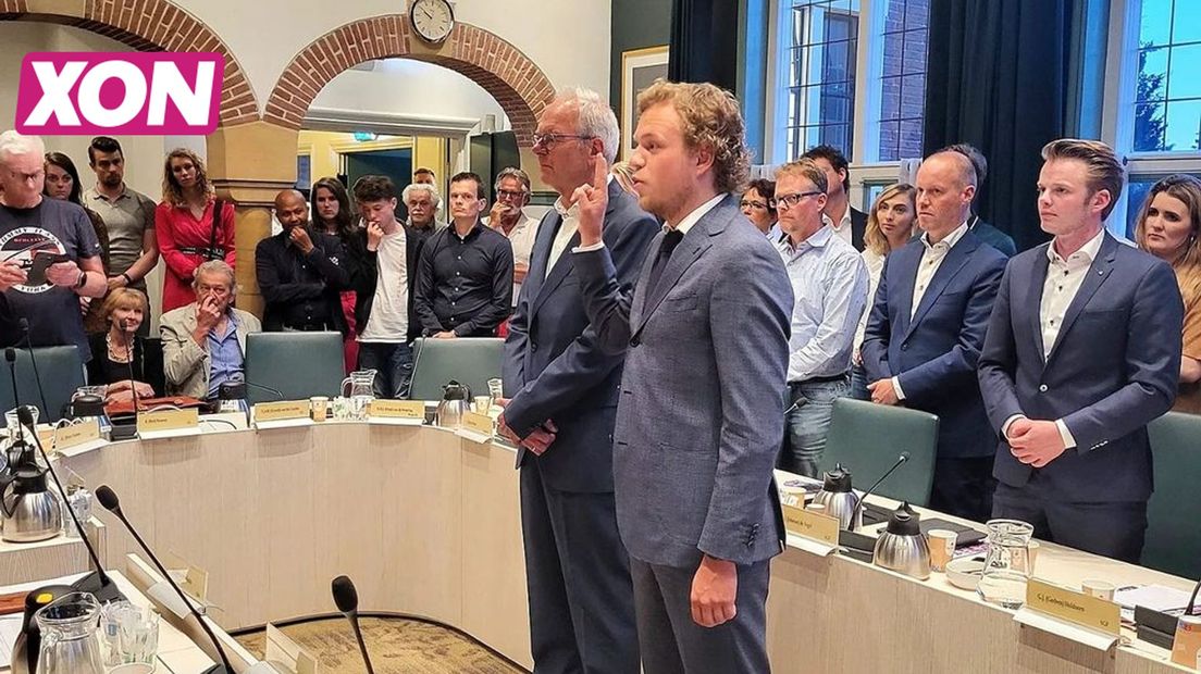 Van links naar rechts: Henk van de Wetering (PvdA/GroenLinks) en Vincent Holleman (SGP)