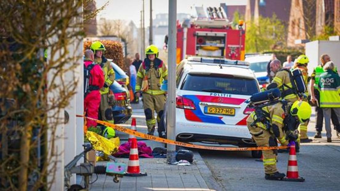 Er kwamen veel hulpdiensten af op het incident.