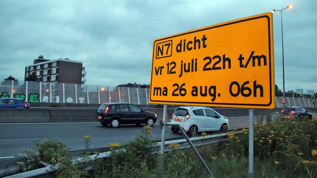 De ringweg zit dicht