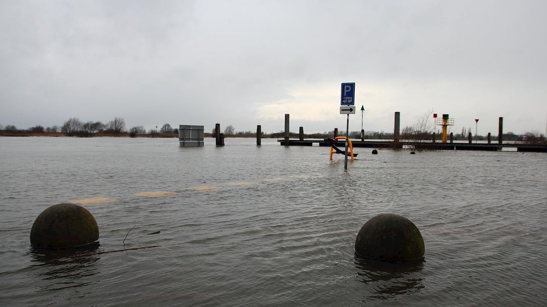 Hoogwater bij Wijhe