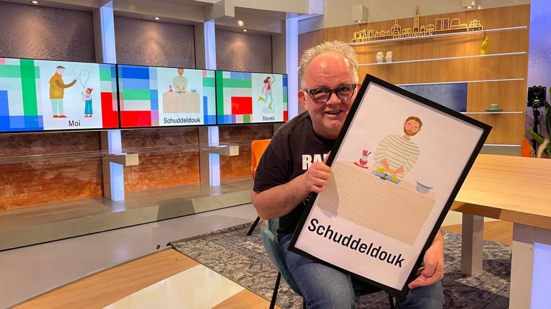 Verkiezingsleider René Walhout van het Schierste Grunneger Woord