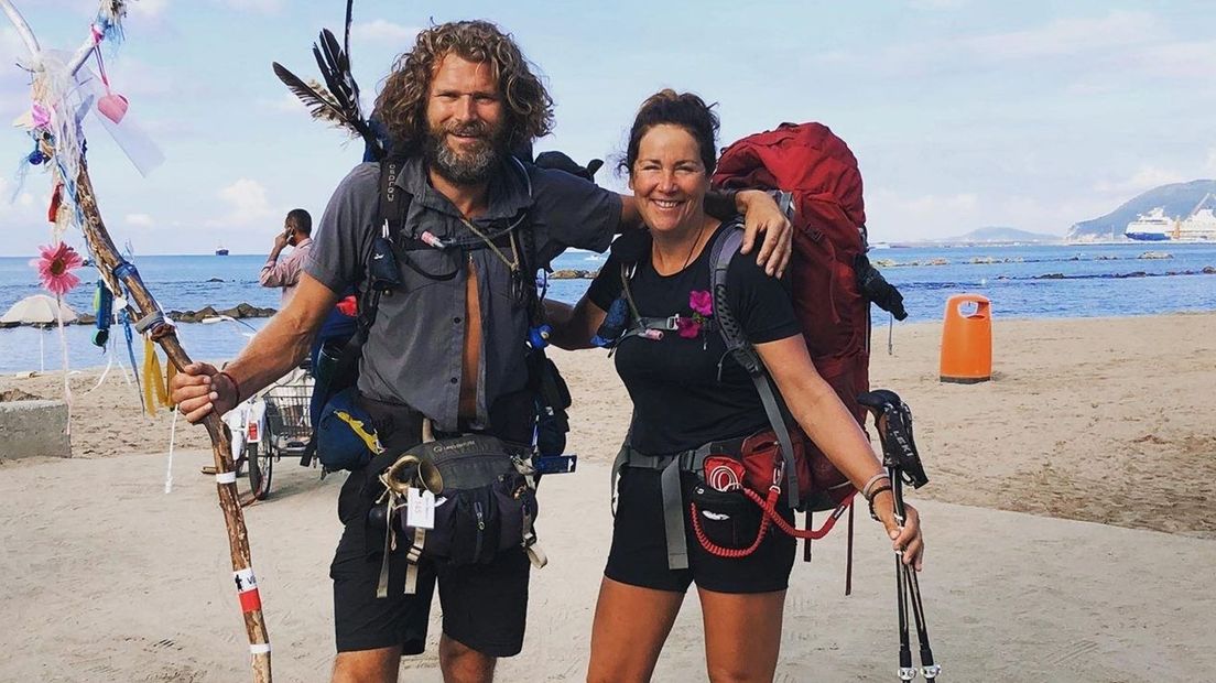 Drentse wandelaar gaat alleen door met pelgrimstocht: 'Het kon niet langer' - RTV Drenthe