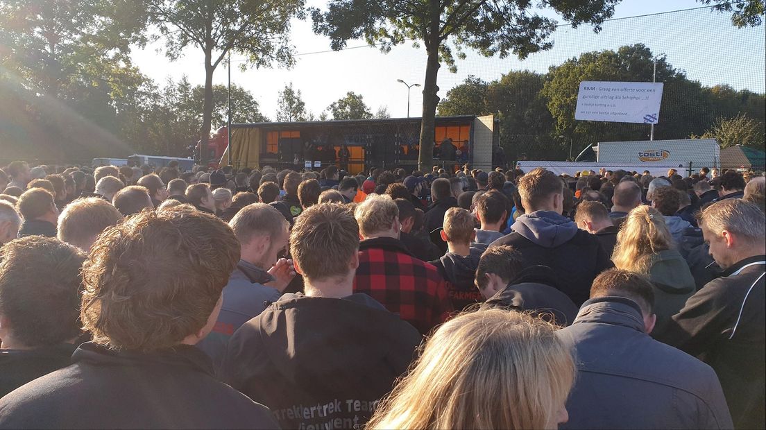 Protesterende boeren in De Bilt