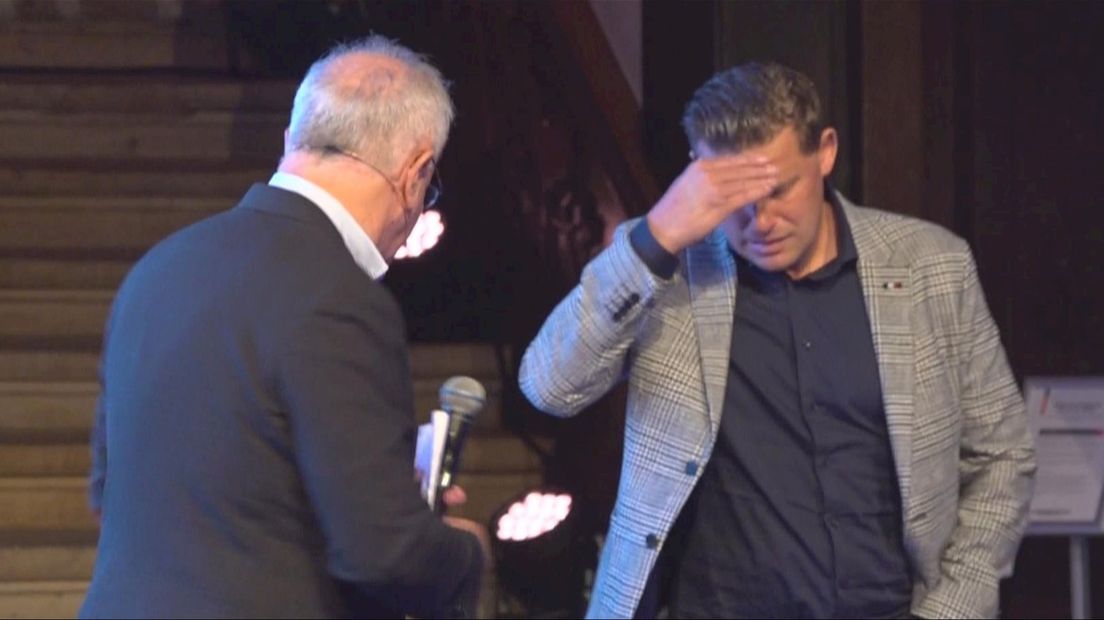 Stegeman en Visser, vlak na de verantwoording voor de sponsoren