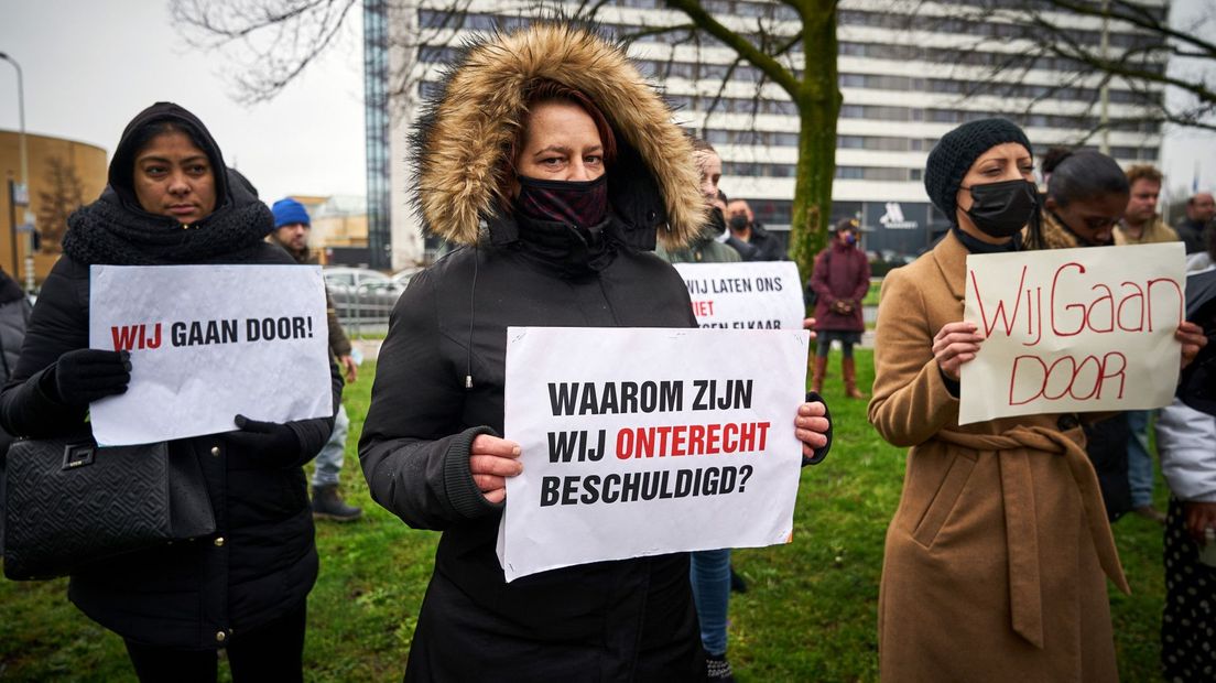 Gedupeerden van de toeslagenaffaire bij het Catshuis