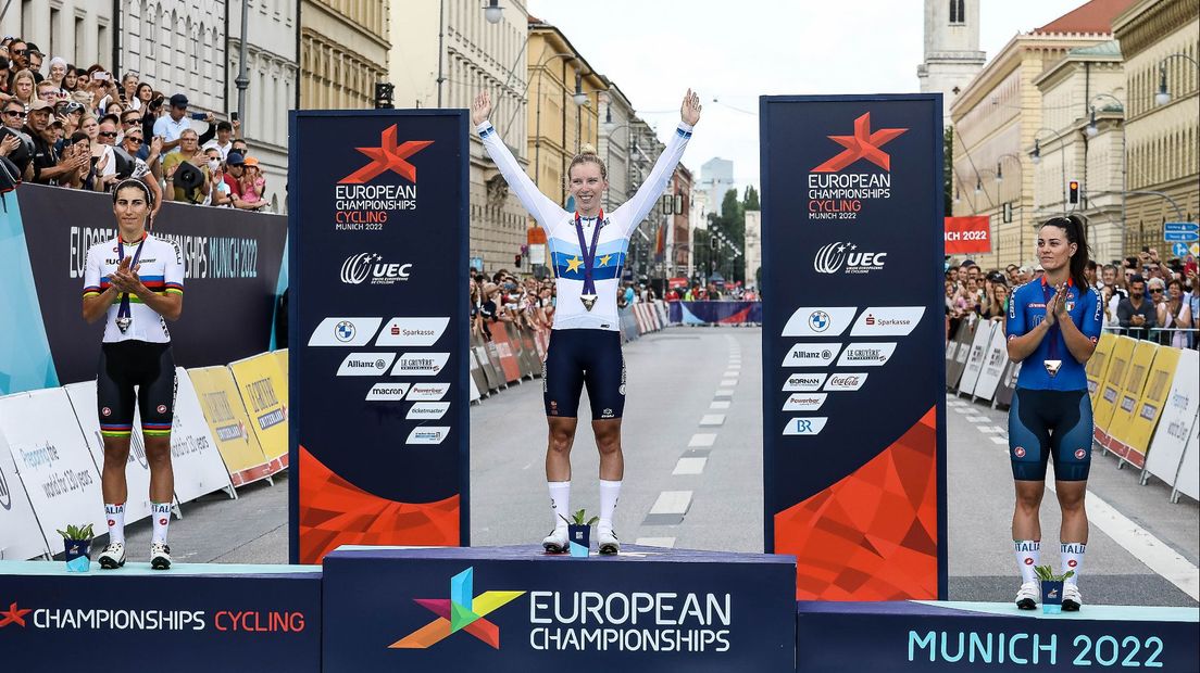 Lorena Wiebes wint de Europese titel van 2022
