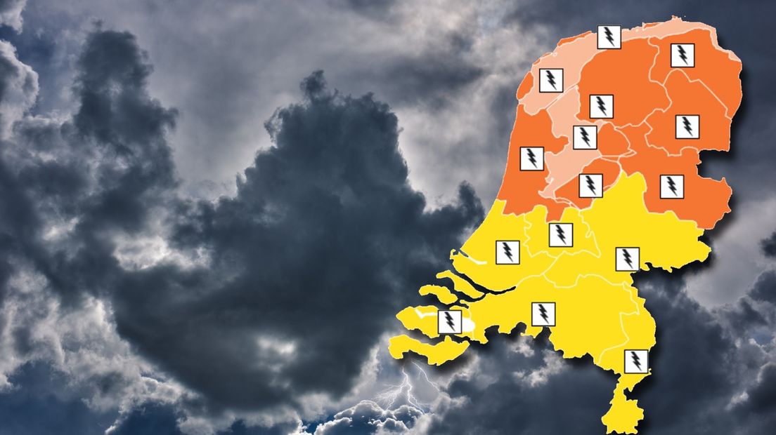 De waarschuwing van het KNMI