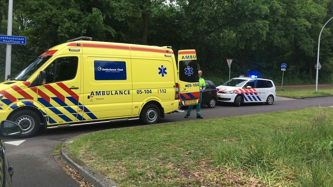 De fietser raakte gewond bij het ongeluk