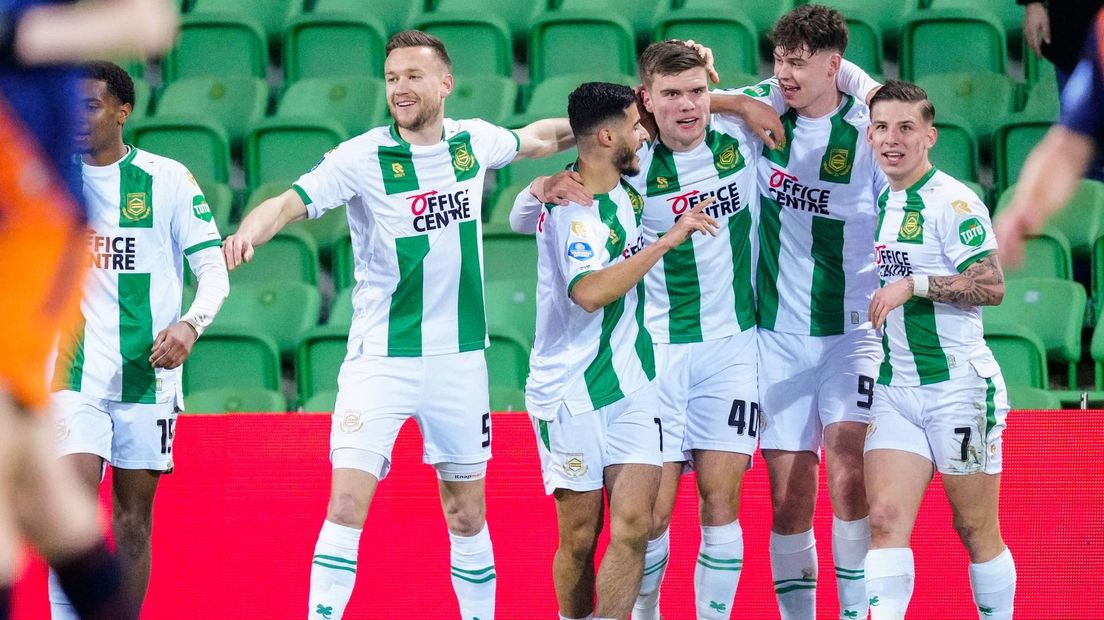 FC Groningen viert de voorsprong