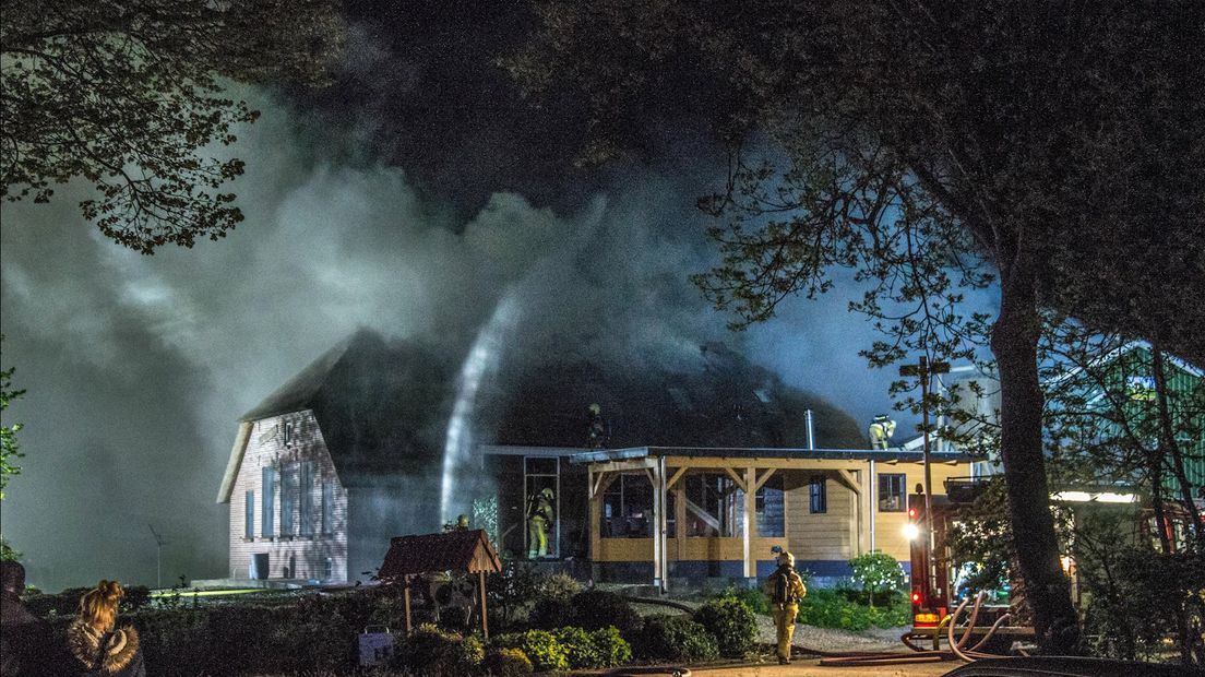 Grote brand in Genemuiden