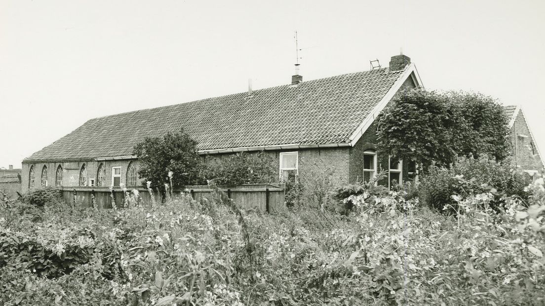 Het pand in de Hanekampswijk gefotografeerd in 1974