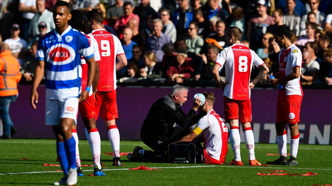 Kevin van Diermen geblesseerd in de derby