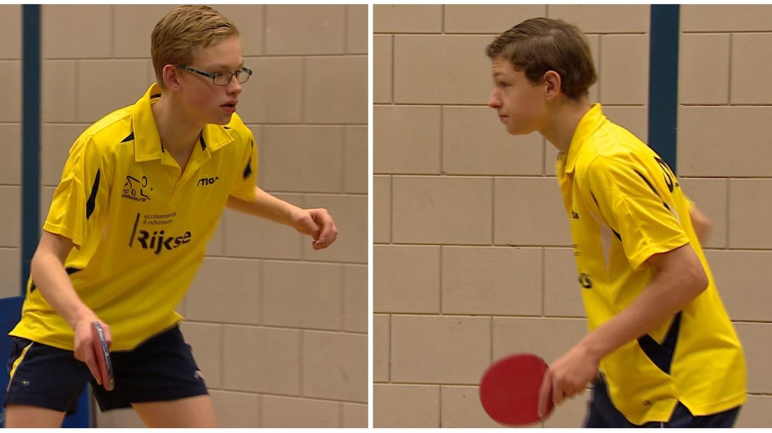 Talentvolle tafeltennisbroers actief in Middelburg