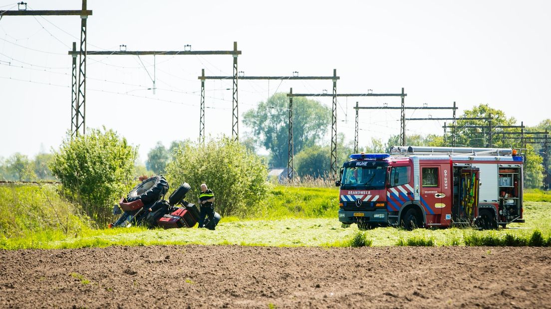 Man gewond bij ongeval met tractor