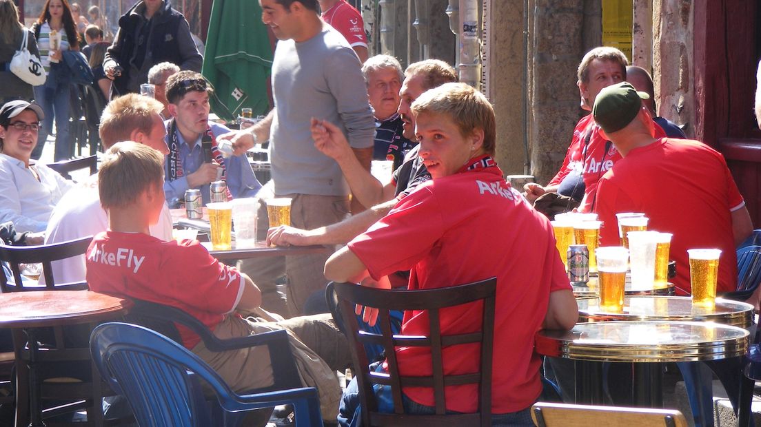 FC Twente-supporters in Rennes