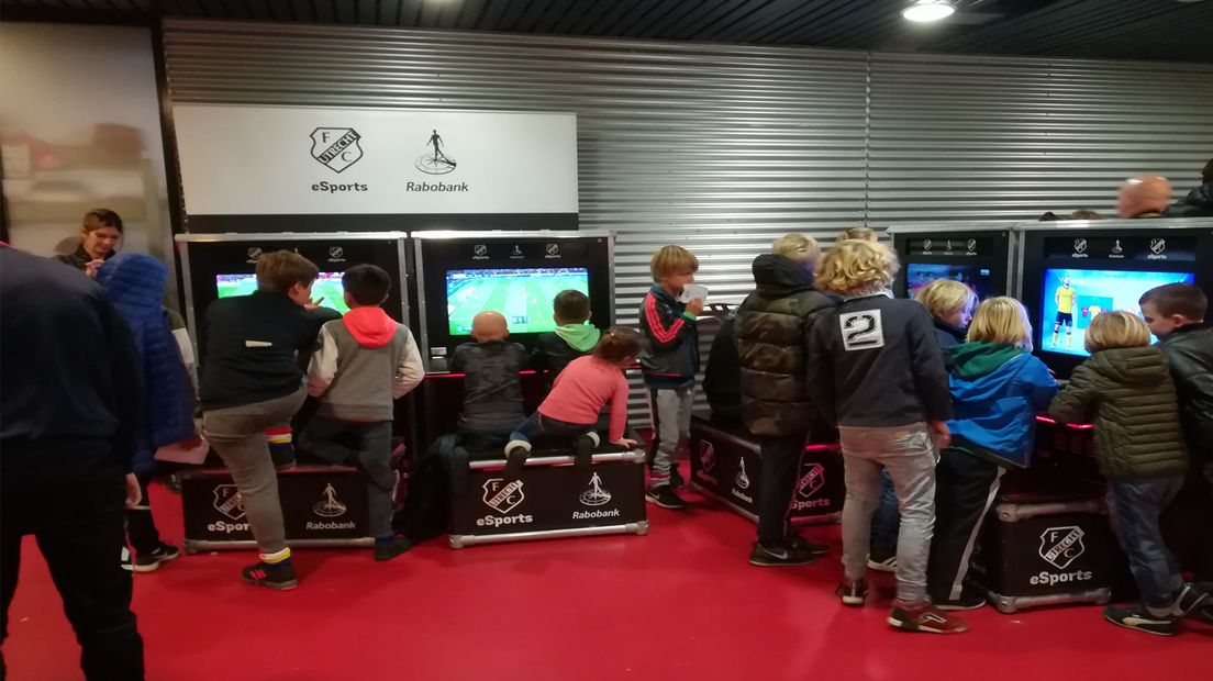 De PlayStations trekken ook veel bezoekers.